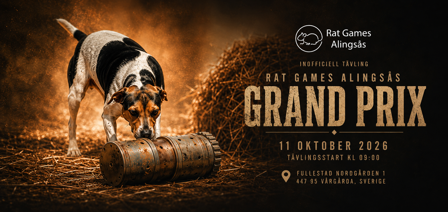 Rat Games Alingsås Grand Prix – inofficiell tävling 11 oktober 2026, start kl 09:00, Fullestad Nordgården 1, Vårgårda